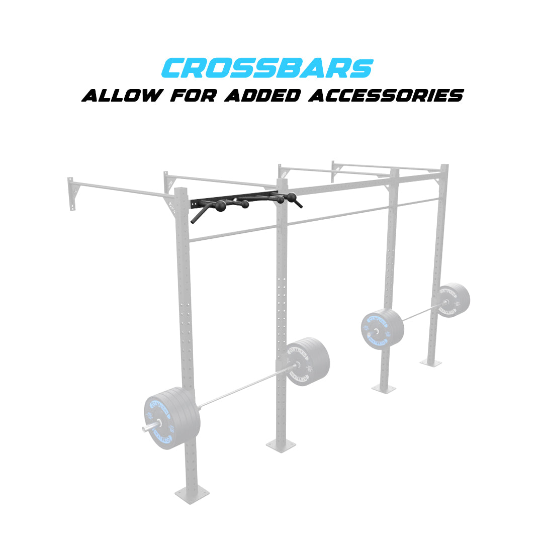 14' Wall-Mount Builder® Pull Up Rig Crossbar functions
