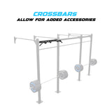 14' Wall-Mount Builder® Pull Up Rig Crossbar functions
