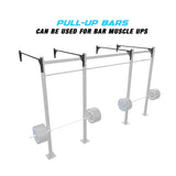 14' Wall-Mount Builder® Pull Up Rig Pull up Bar functions
