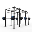 14' Freestanding Builder® Pull Up Rig: Dual-Independent Bars