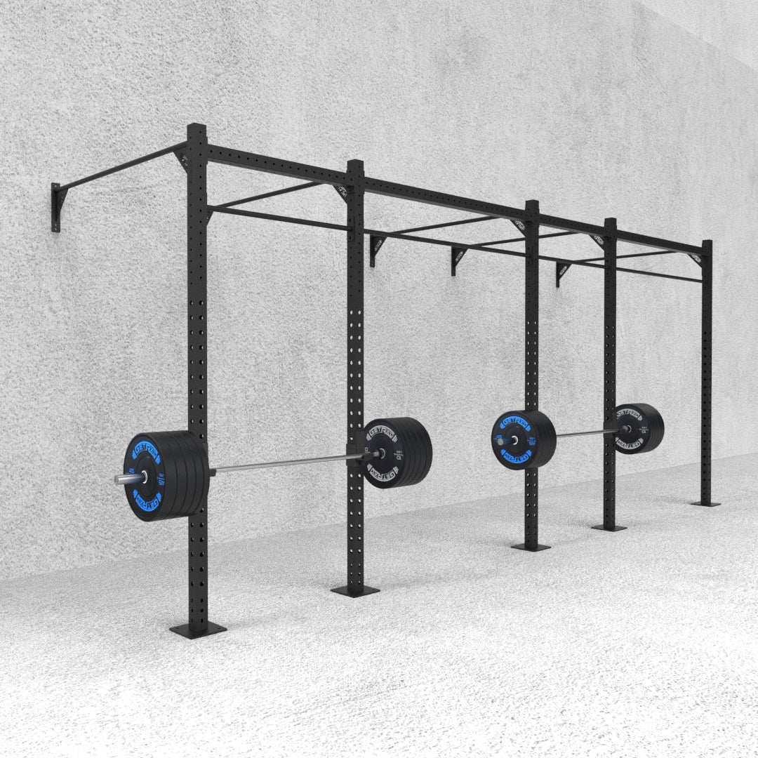 20' Wall-Mount Builder® Pull Up Rig: Dual-Independent Bars