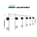 24' Wall-Mount Builder® Pull Up Rig J-Cup adjustability
