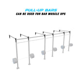 24' Wall-Mount Builder® Pull Up Rig Pull up Bar functions
