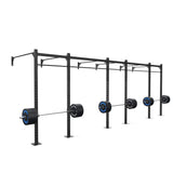 24' Wall-Mount Builder® Pull Up Rig: Dual-Independent Bars