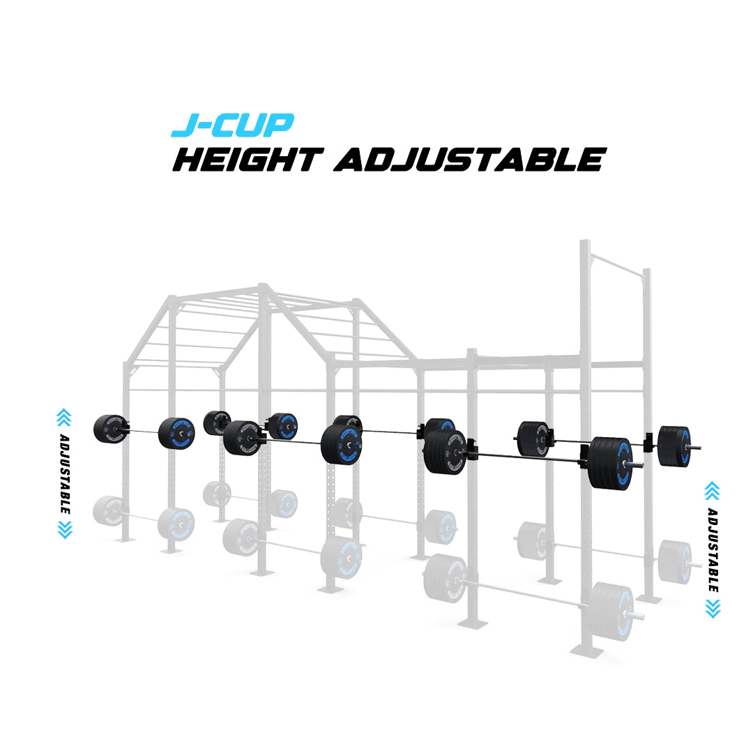 24' Freestanding Builder® Pull Up Rig J-Cup adjustability
