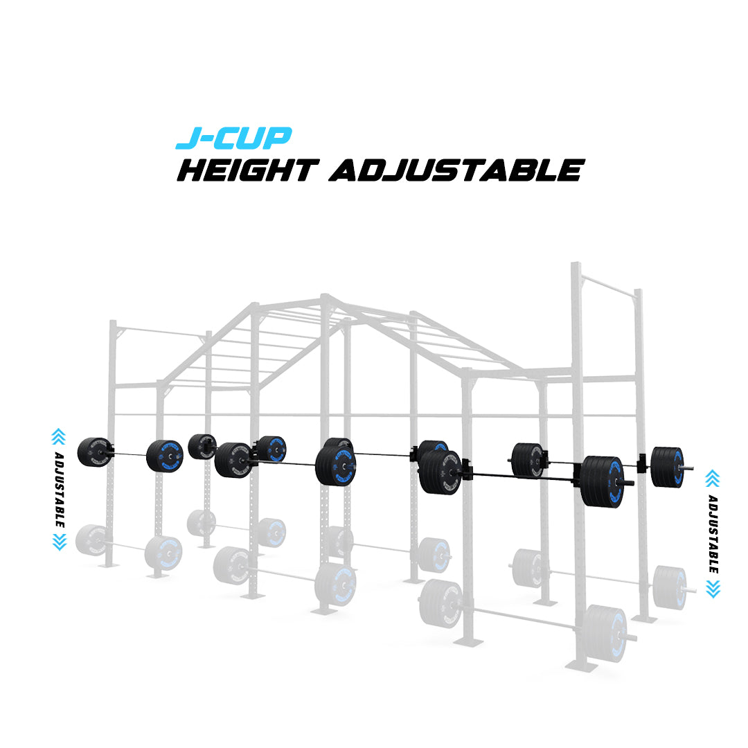24' Freestanding Builder® Pull Up Rig J-Cup adjustability
