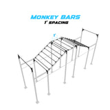 24' Freestanding Builder® Pull Up Rig 1' Spacing
