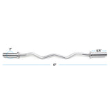 Get RXd EZ Curl Bar: Dimensions