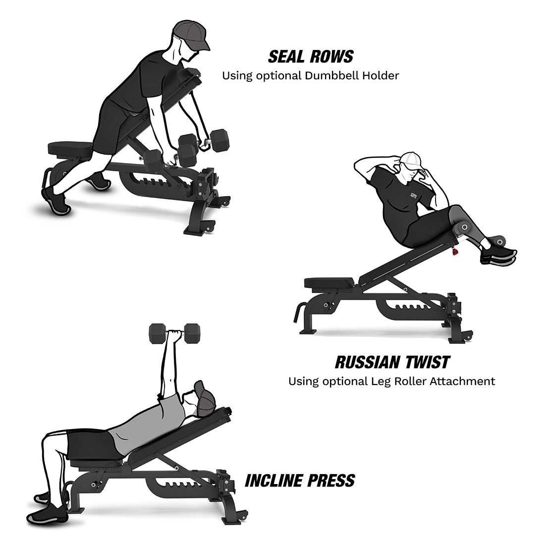 Leg Roller Attachment for FIDAB-2 / FIDAB-101 / FIDB-300