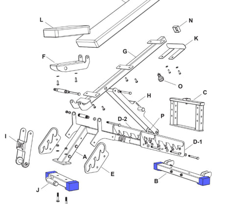 FIDAB-2-PT-ENDCAP: Foot End Cap for FIDAB-2