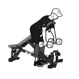FIDAB-2 Adjustable Bench: Black