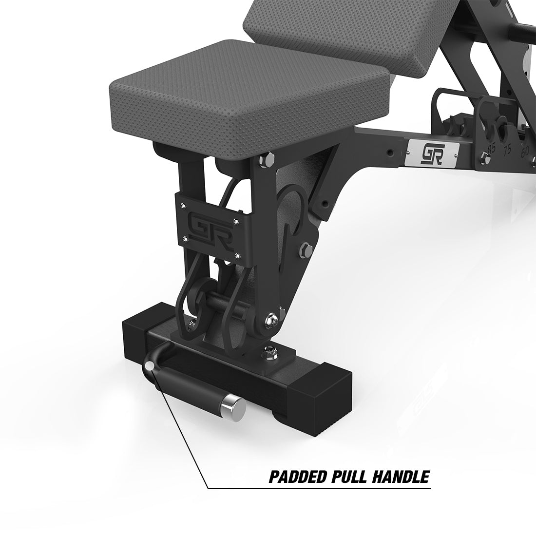 Padded Pull Handle Included for easy transport of your FIDAB-2 adjustable bench
