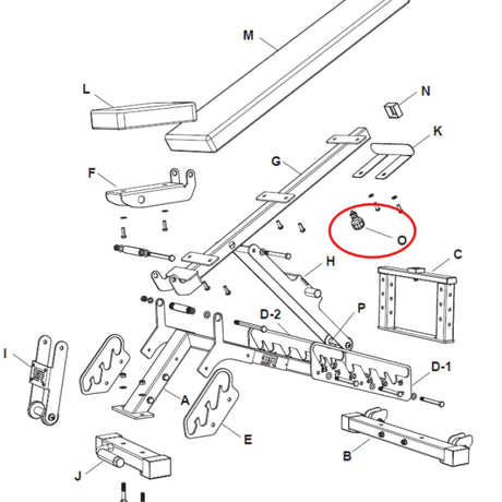 Knob for FIDAB-2 Adjustable Bench