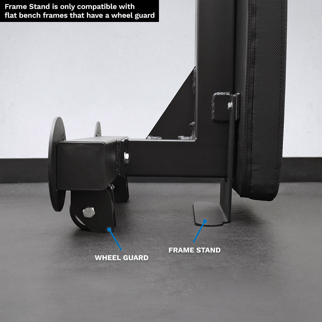 Compatible with Flat Bench Vertical Stand (sold separately)