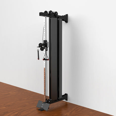 Functional Trainer?Weight Stack?Cable Tower 2000 attached to wall. Please note mounting hardware for wall and ground are not provided