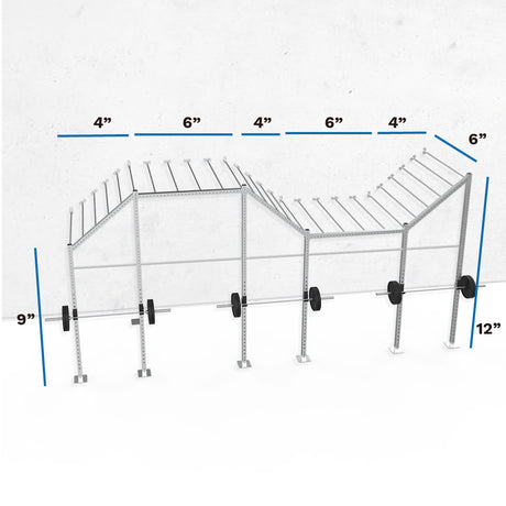 24' Galvanized Wall-Mount Builder Rig: Expert 1 dimensions