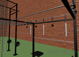 3rd: Shimmy Across the 6' Bar OR Use the (optional added) Grip Strength Training Tools to Get Across