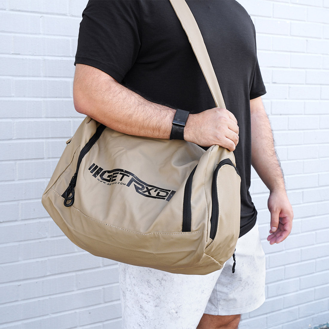 Get RX'd Logo Gym Bag in Khaki