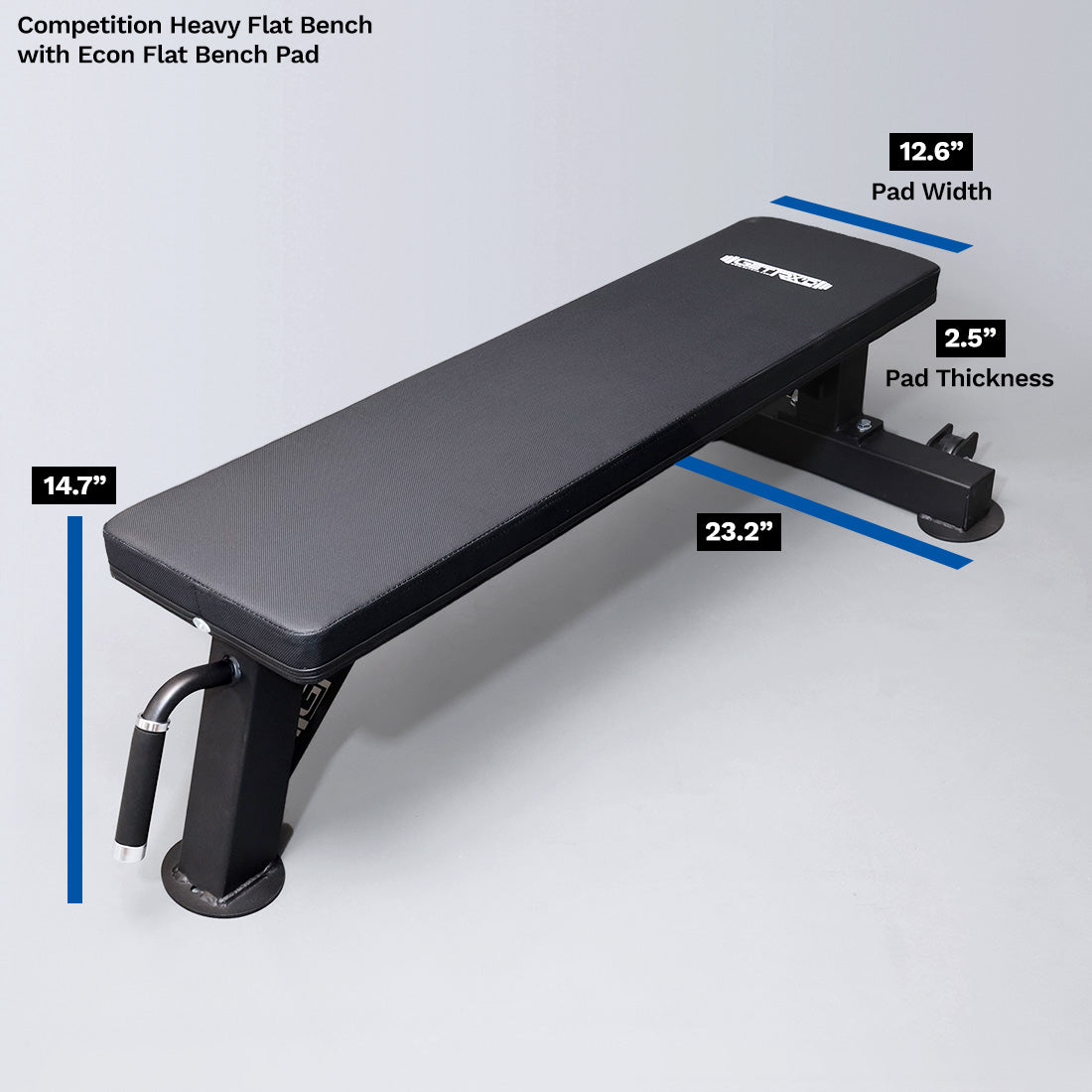 (3) Competition Heavy Flat Bench + Econ Flat Bench Pad