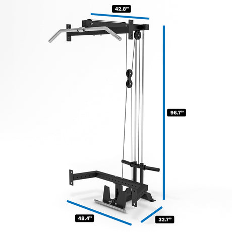 Lat Pulldown and Low Row Plate Loaded Cable Attachment