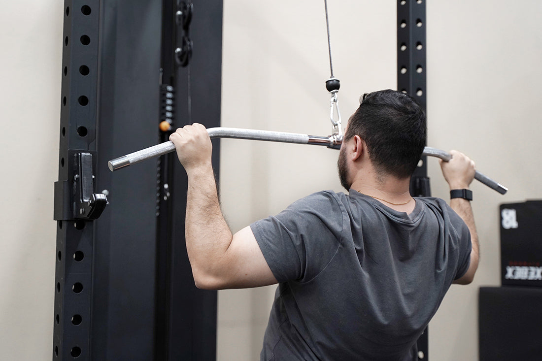 HRHL-400 Builder® Half Rack with Lat Pulldown and Low Row Attachment