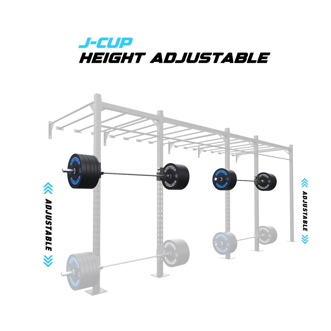 20' Wall-Mount Builder® Pull Up Rig J-Cup adjustability
