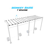 20' Wall-Mount Builder® Pull Up Rig 1' Spacing

