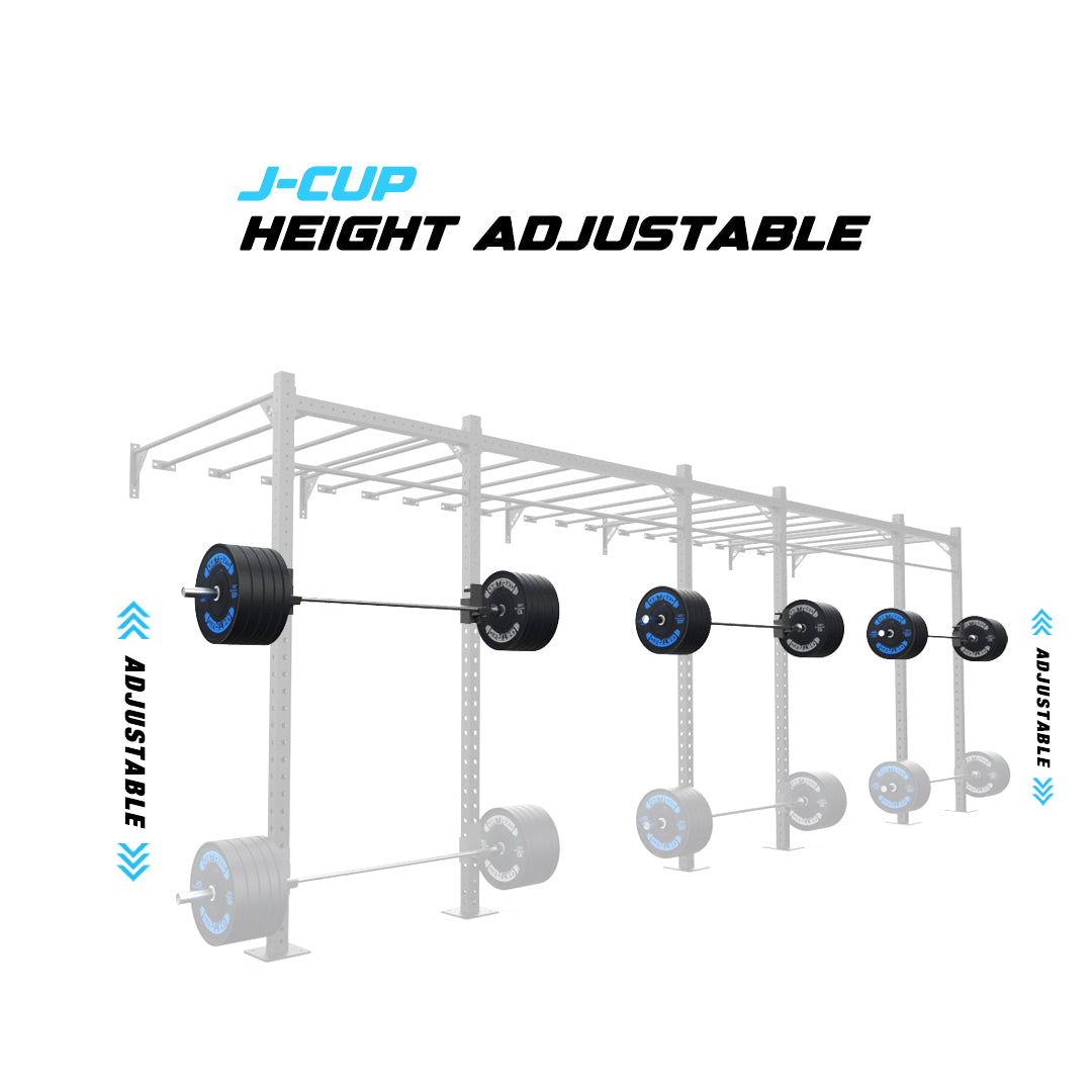 24' Wall-Mount Builder® Pull Up Rig J-Cup adjustability
