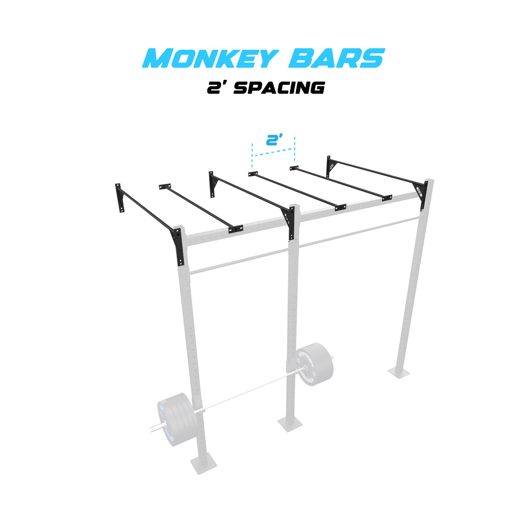 10' Wall-Mount Builder® Pull Up Rig 2' Spacing
