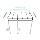 10' Wall-Mount Builder® Pull Up Rig Monkey bar middle spacing
