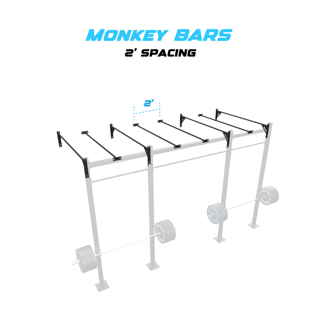 14' Wall-Mount Builder® Pull Up Rig 2' Spacing
