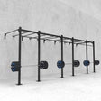 24' Wall-Mount Builder® Pull Up Rig: Intermediate 1 w/ 2' Monkey Bar Spacing