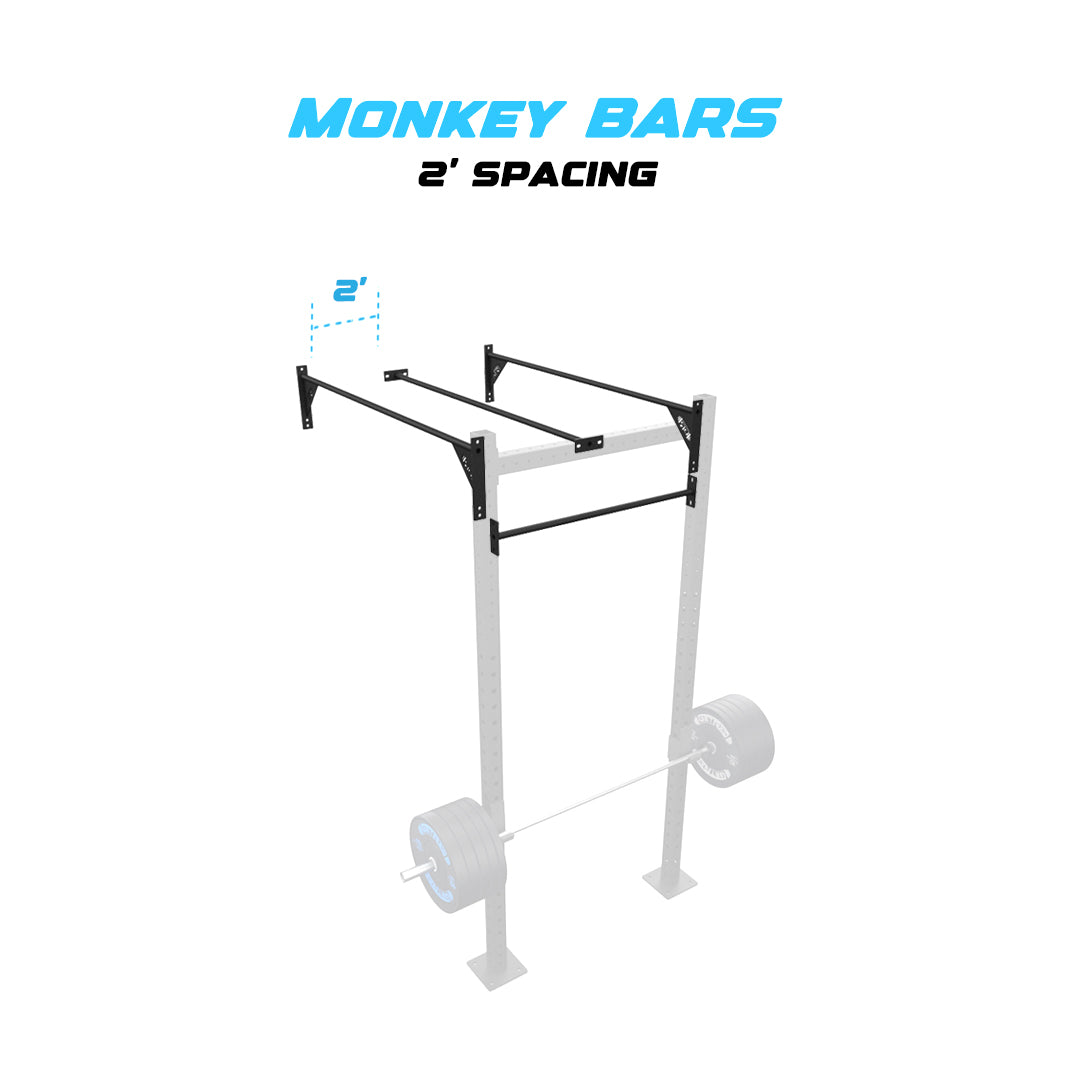 4' Wall-Mount Builder® Pull Up Rig 2' Spacing
