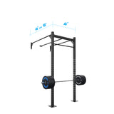 4' Wall-Mount Builder® Pull Up Rig: Intermediate 4 length and width dimensions