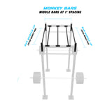 4' Freestanding Builder® Pull Up Rig Monkey bar middle spacing

