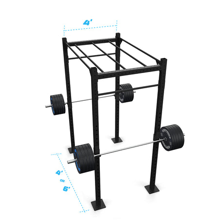 4' Freestanding Builder® Pull Up Rig: Intermediate 2 length and width dimensions