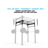 4' Freestanding Builder® Pull Up Rig Pull-Up Bar, Crossbar and Monkey Bar Adjustability
