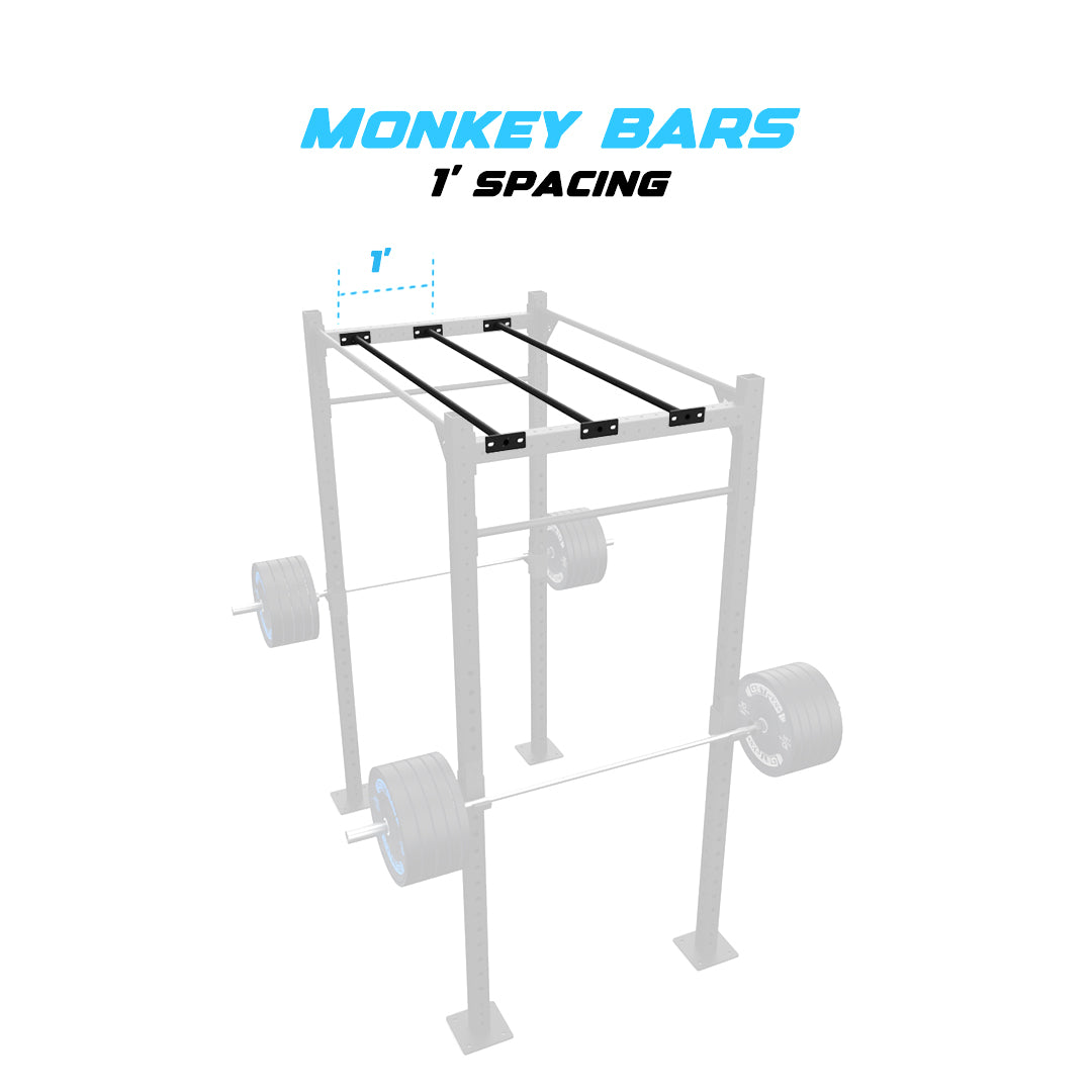 4' Freestanding Builder® Pull Up Rig 1' Spacing
