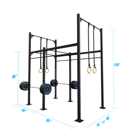 10' Freestanding Builder® Pull Up Rig: Intermediate 2 length and width dimensions