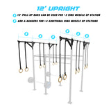 10' Freestanding Builder® Pull Up Rig 12' Upright Features