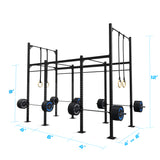 14' Freestanding Builder® Pull Up Rig: Intermediate 2 length and width dimensions