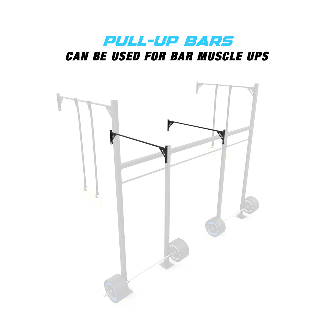 14' Wall-Mount Builder® Pull Up Rig Pull up Bar functions
