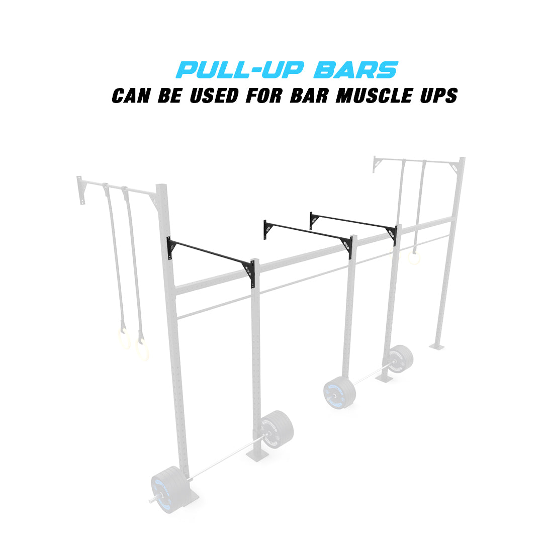 20' Wall-Mount Builder® Pull Up Rig Pull up Bar functions
