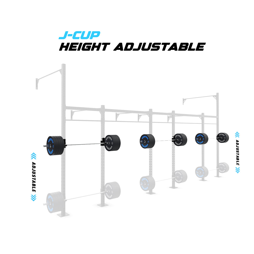 24' Wall-Mount Builder® Pull Up Rig J-Cup adjustability
