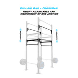4' Freestanding Builder® Pull Up Rig Pull-Up Bar and Crossbar Adjustability
