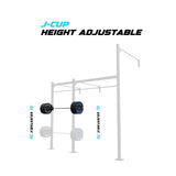 10' Wall-Mount Builder® Pull Up Rig J-Cup adjustability
