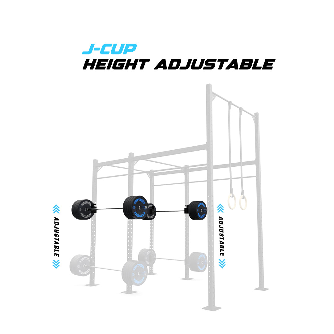 10' Freestanding Builder® Pull Up Rig J-Cup adjustability