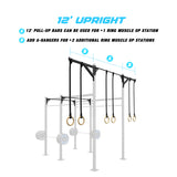 10' Freestanding Builder® Pull Up Rig 12' Upright Features