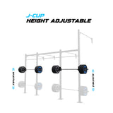 14' Wall-Mount Builder® Pull Up Rig J-Cup adjustability
