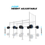 14' Freestanding Builder® Pull Up Rig J-Cup adjustability
